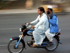 pillion riding