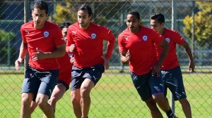 chile football team practice fifa 2014