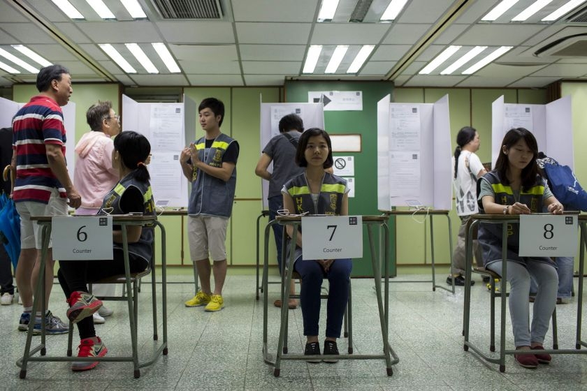 hong kong polls